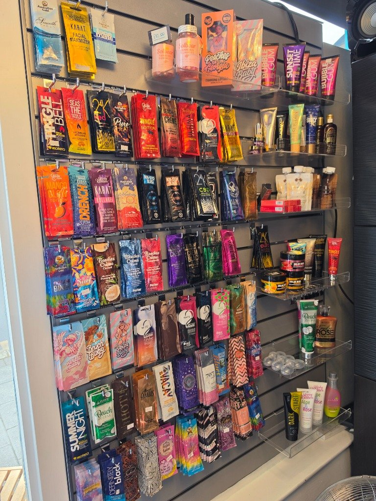 Sahara Sun Premium Tanning Sachets Display
